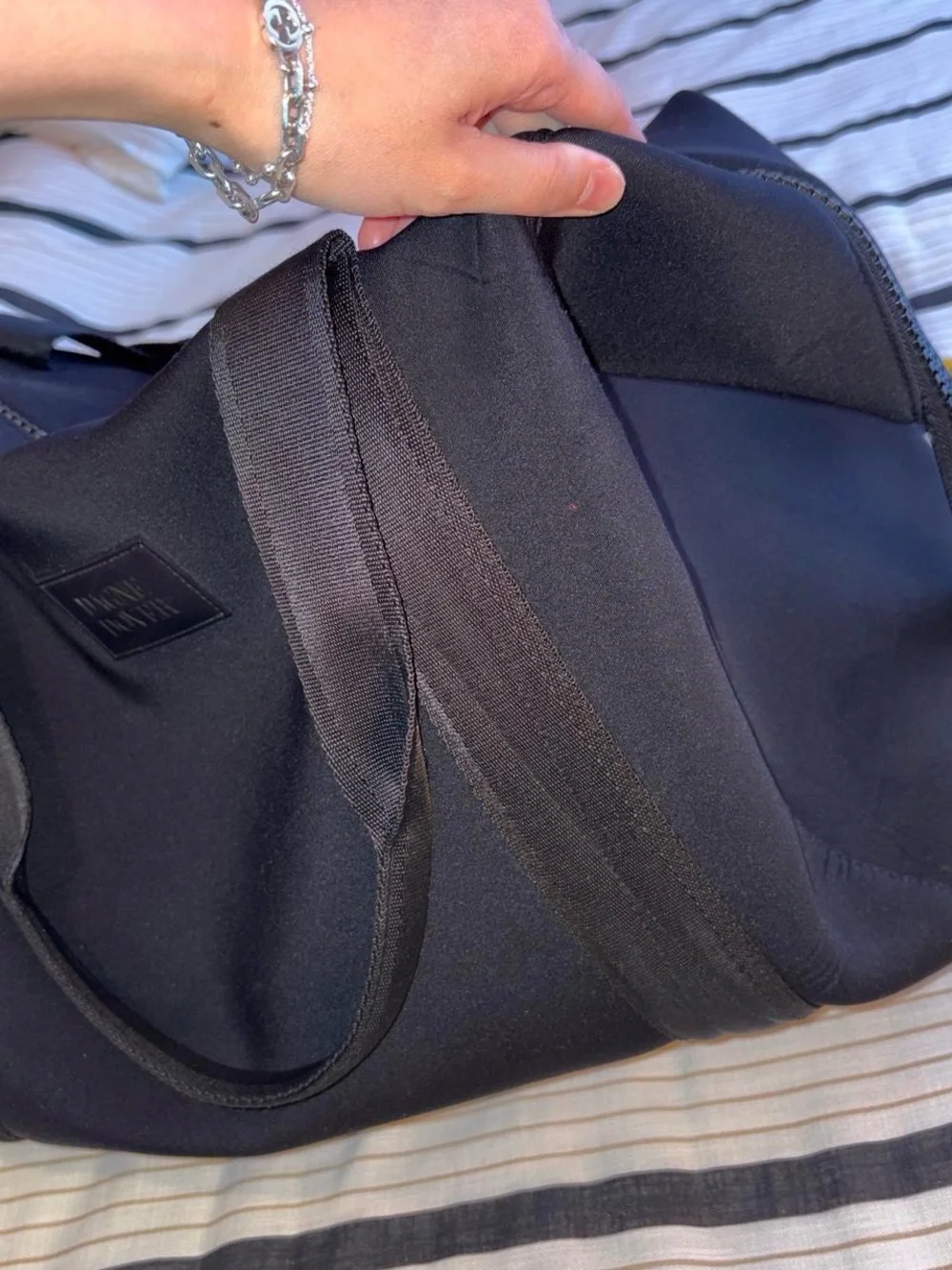 Dagne Dover Black Extra Large Tote Bag
